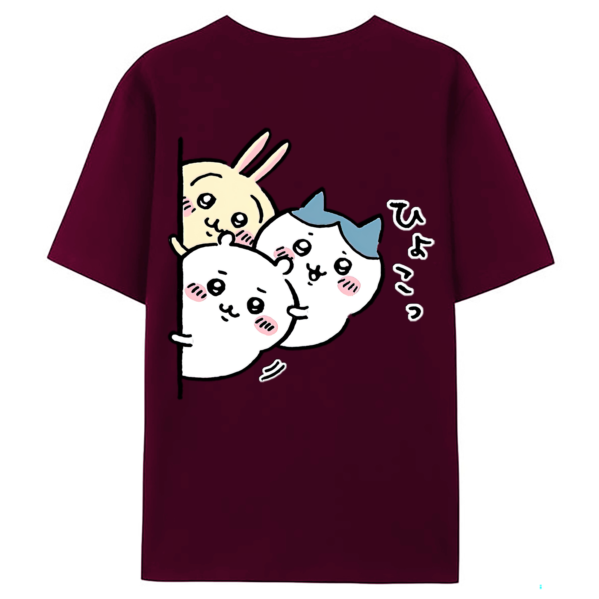 （画像用） ちいかわ うさぎ Chii-kawa usagi レディース半袖Tシャツ(バックプリント)